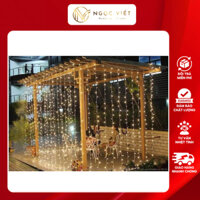 Dây đèn led trang trí thả mành rèm 3x3 nháy điểm chớp nháy trút mưa nháy thường giá rẻ