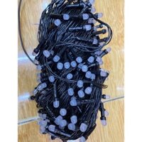 Dây đèn Led tròn Q8 dài 50m nháy nhiều màu trang trí Sân Vườn, Gia Đình, Quán, Noel ...