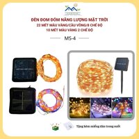 Dây đèn năng lượng mặt trời, Đèn trang trí đom đóm 22/32m, 8 chế độ nháy, decor, chống thấm nước, đèn trang trí ban công