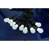 Dây đèn ngoài trời đui chuông chống nước loại chuẩn - 10m 20 đui kèm bóng LED Bulb 3w