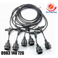 Dây đèn PINGPONG trang trí ngoài trời LÕI ĐỒNG 100%, dây đui đèn E27 dành cho quán cà phê, trà sữa, decor nội thất