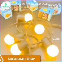 Dây Đèn Trang trí Ngoài trời 5m 10m đủ mét bóng LED chanh siêu sáng, trang trí quán cà phê sân vườn