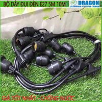 Dây đẻn trang trí ngoài trời đui E27 5m , 10m chống nước