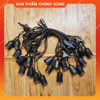 Dây Đèn Trang Trí Ngoài Trời Ping Pong Đuôi Chuông Kèm Bóng - 5m - Bóng Led Chanh