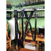 Dây đeo 2 máy ảnh bản 25mm, full da thật