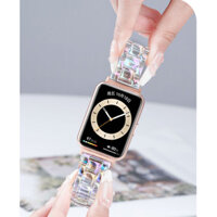 Dây đeo Acrylic trong suốt Laser Rainbow cho Huawei Watch Fit 3 / Huawei Watch Fit 2 / Huawei Watch Fit / Huawie Watch Fit Dây đeo đồng hồ mới cho Huawei Watch Fit3 Fit2