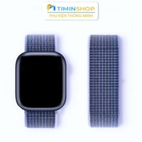 Dây đeo Apple Watch series 8 7 6 5 4 3 SE Ultra - chất Nylon DAW - 132 Xanh - 38 40 41mm