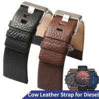 Dây Đeo Bằng Da Bò 24 / 24 / 26 / 28 / 30 / 32mm Thay Thế Cho Đồng Hồ diesel dz4323 7312 7314 1657 4318