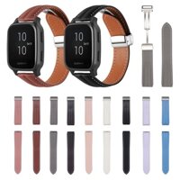 Dây Đeo Bằng Da Có Khóa Nam Châm 20mm Cho Đồng Hồ Thông Minh garmin venu sq 2 / venu2 plus