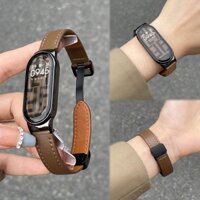 Dây Đeo Bằng Da Có Khóa Nam Châm Cho Đồng Hồ Thông Minh oppo band 1