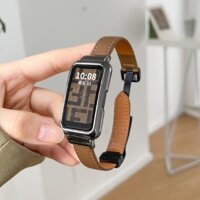Dây Đeo Bằng Da Mềm Có Khóa Nam Châm Cho redmi smart band 2 / xiaomi band 8 active / 7 pro