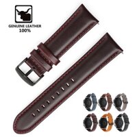 Dây Đeo Bằng Da Thật 20mm 22mm Cho Đồng Hồ Thông Minh Samsung Galaxy Watch 3 Active 2 / 3 Gear S3 Huawei GT 2