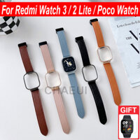 Dây Đeo Bằng Da Thật Cho Đồng Hồ Thông Minh Redmi Watch 3 2 Lite Active / Poco Watch / Mi Watch Lite