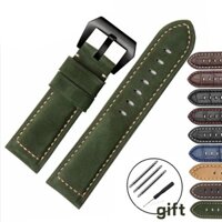 Dây Đeo Bằng Da Thật Màu Trơn Cho Đồng Hồ Panerai PAM111 441 20mm 22mm 24mm 26mm