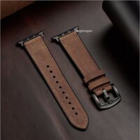 Dây Đeo Bằng Da Thật 40/44/38/42mm Dành Cho Đồng Hồ Thông Minh Apple Watch Series 8 7 6 SE 5 4 3 2 41mm 45mm Ultra 49mm