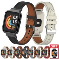 Dây Đeo Bằng Da Thay Thế Cho Đồng Hồ Thông Minh Xiaomi Mi Watch Lite / Redmi Watch 3 Active 2 Lite / Poco Watch