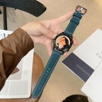 Dây Đeo Bằng Da Thay Thế Cho Đồng Hồ Thông Minh Samsung Galaxy watch 3 / 4 / 5 / 5 pro 2 / Gear3 20 / 22mm