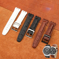 Dây đeo bằng da tùy chỉnh vừa vặn cho đồng hồ swatch-Các Mẫu ycs, YAS, ygs, 17/19mm, thiết kế khớp lõm độc đáo