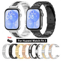 Dây đeo bằng thép không gỉ Dây đeo cổ tay kim loại cho Huawei Watch Fit 3