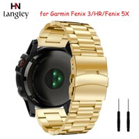 Dây Đeo Bằng Thép Không Gỉ 26mm Cho Garmin Fenix6 Fenix 3 / Fein3Hr Fenix 5x