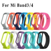 Dây Đeo Bảo Vệ Silicon Màu Trơn Cho Xiaomi Mi Band 4 3