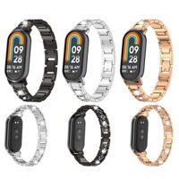 Dây đeo Bling Bling cho Xiaomi Band 9 Dây đeo đồng hồ cho thông minh Xiaomi Band 9NFC Kim cương Dây đeo cổ tay thể thao thay thế