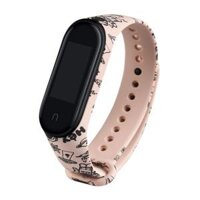 Dây Đeo Cao Su Mi band 7 hoạ tiết cartoon phi hành gia dây Chất Lượng cao - Hồng - Miband 7