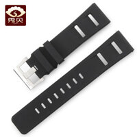 Dây đeo cao su silicon Xiubei thích ứng với dây đeo đồng hồ nam Montblanc Hamilton năm mươi dây 22 23