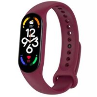Dây Đeo Cao Su Thay Thế Cho Xiaomi Mi band 7 Siêu Mềm - Đỏ vang - Miband 7