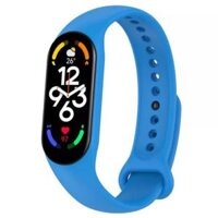 Dây Đeo Cao Su Thay Thế Cho Xiaomi Mi band 7 Siêu Mềm - Blue - Miband 7