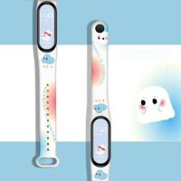 Dây Đeo Cao Su Xiaomi Miband 7  Mi band 7 hoạ tiết xinh xắn Chất Lượng cao - Mây,Miband 7