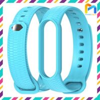 Dây đeo cho Miband 6 và Mi band 5 Aurora, khóa kim loại - DMJA - Xanh da trời