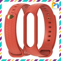 Dây đeo cho Miband 6 và Mi band 5 Aurora, khóa kim loại - DMJA - Cam
