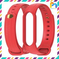 Dây đeo cho Miband 6 và Mi band 5 Aurora, khóa kim loại - DMJA - Đỏ