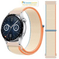 Dây đeo cho Samsung Watch 6 6 Classic 5 5 Pro 4 4 Classic 3 Active 2 1 Gear S3 DN - Màu kem - 20mm