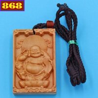 Dây đeo cổ Di Lặc gỗ ngọc am DMG22