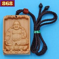 Dây đeo cổ Di Lặc gỗ ngọc am DMG7