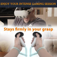 Dây đeo cổ tay Meta Quest 3 - Dây đeo điều khiển Oculus Quest 3 / 3s bền và có thể điều chỉnh để trải nghiệm chơi game VR an toàn - Dây đeo điều khiển Oculus màu trắng cho Meta quest3 / quest3S