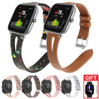 Dây Đeo Da 20mm Cho Đồng Hồ Thông Minh Xiaomi Huami Amazfit Bip U Pro GTS 3 Bip S GTS 2 Mini GTR 42mm