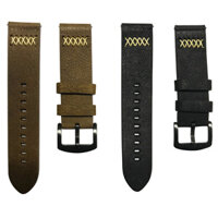 Dây đeo da nguyên miếng cao cấp cho Samsung Galaxy Watch7 - Tương thích với các mẫu 22mm, 38-41mm & 42-49mm, họa tiết X-Line thanh lịch