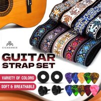 Dây Đeo Đàn Guitar Điện Chiều Dài Có Thể Điều Chỉnh Bông Thô Chất Lượng Cao Thích Hợp Cho Đàn Guitar Acoustic Đàn Guitar Classic Bass