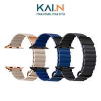 Dây Đeo Dành Cho Apple Watch Ultra / Apple Watch Series 1-8/SE/SE 2022, Kai.N Leather Loop Black Magnetic