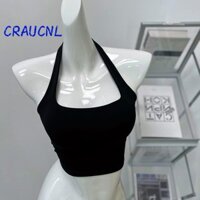 Dây đeo dây LUOL, Áo ngực thể dục hở lưng Spandex, Áo Vest treo cổ không tay tập luyện Áo nữ