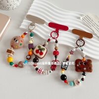 Dây đeo điện thoại siêu dễ thương, dây đeo cổ tay chống thất lạc, dây treo, vòng tay nhồi bông, dây đeo chuối táo, dây đeo cao cấp cho phụ nữ, dây đeo tay hạt, móc khóa túi, hộp đựng USB flash drive.