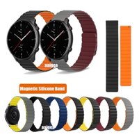 Dây Đeo Đồng Hồ 22mm Bằng Silicon Khóa Nam Châm Cho Huami Amazfit GTR 4 3 2 2e GTR2 GTR3 Pro / Pace / Stratos 2 2S 3