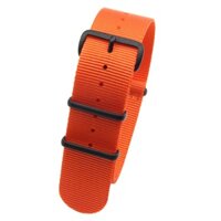 Dây Đeo Đồng Hồ 22mm nato 20mm 18mm 24mm Bằng Vải nylon Màu Cam