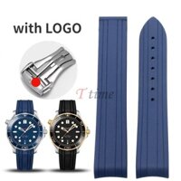 Dây Đeo Đồng Hồ Bằng Cao Su Silicone Mềm 20mm Cho Omega Seamaster 300 AT150