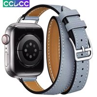 Dây Đeo Đồng Hồ Bằng Da 45Mm 41Mm 40Mm 42Mm 44Mm Series 8 7 6 SE 5 4 3 2 iwatch 6 38Mm 40Mm Thời Trang