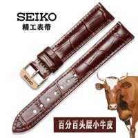 Dây Đeo Đồng Hồ Bằng Da Bò Cao Cấp Cho seiko Set 5 Phụ Kiện Dây Đồng Hồ Đeo Tay Kích Thước 18 19 20 21 22mm