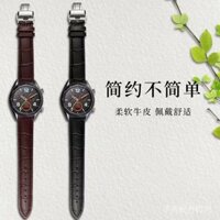 Dây đeo đồng hồ bằng da bò lớp trên, dây da thật, dây đồng hồ unisex, khóa bướm, phụ kiện dây đai